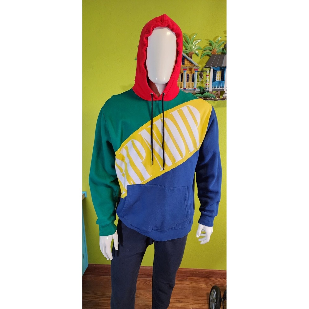 RIPNDIP Long Sleeve Sweatshirt Pockets Logo Men XL Double Sided Y2K‎